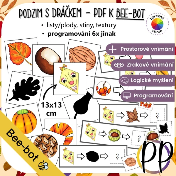Podzim s dráčkem - PDF k Bee-bot