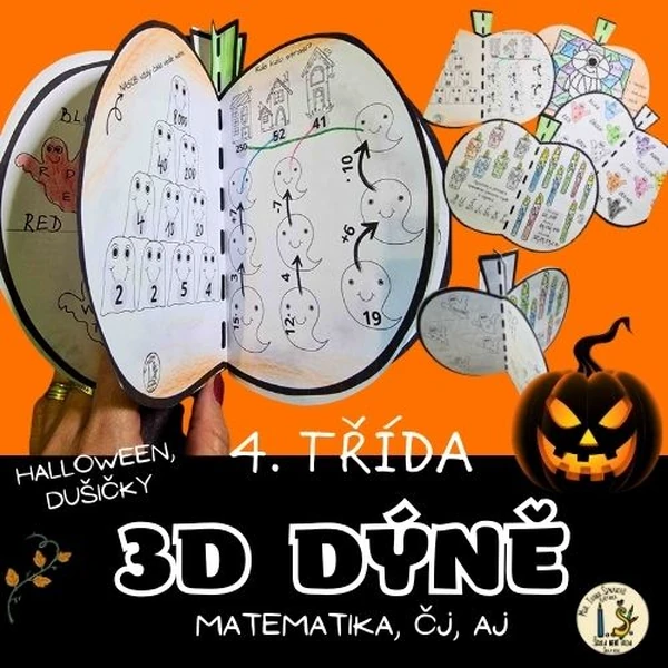 Halloween, Dušičky – 3D dýně 4. třída