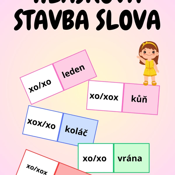 hlásková stavba slova - domino