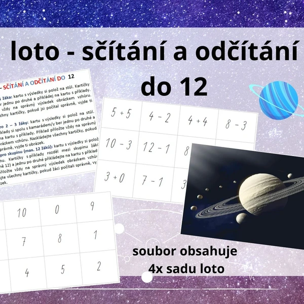 loto - sčítání a odčítání do 12