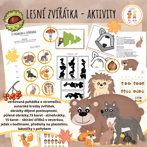 Lesní zvířátka - aktivity