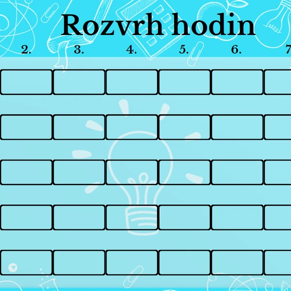 Školní rozvrhy hodin