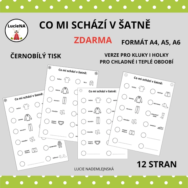CO MI SCHÁZÍ V ŠATNĚ
