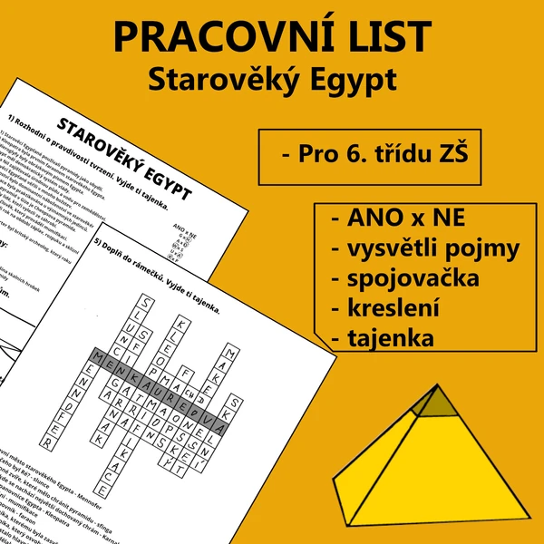 Pracovní list - Starověký Egypt
