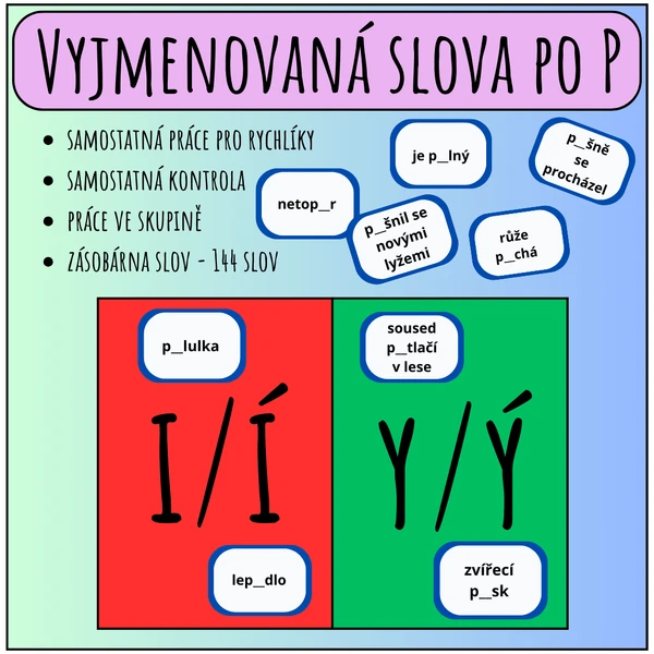 Vyjmenovaná slova po P