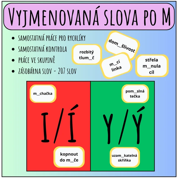 Vyjmenovaná slova po M