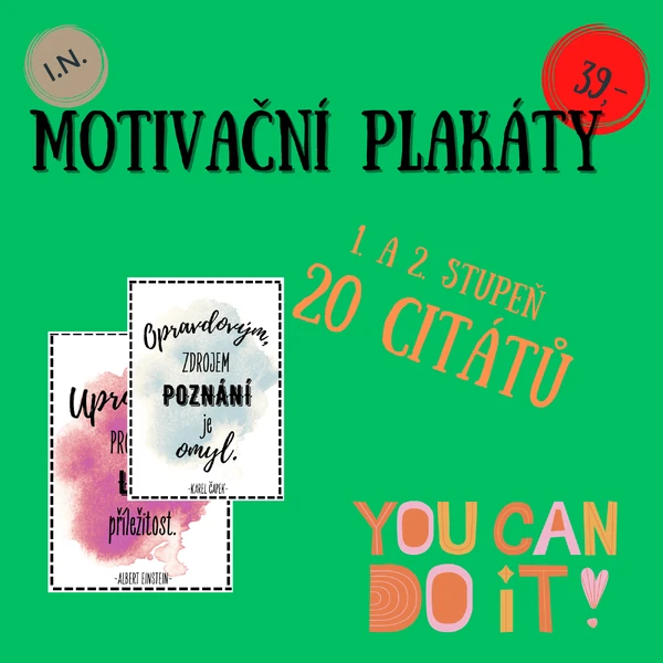 Motivační plakáty - 20 citátů