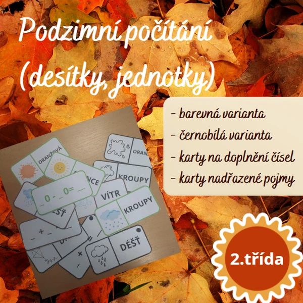Podzimní počítání v jednotkové a desítkové soustavě