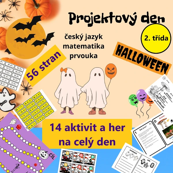 PROJEKTOVÝ DEN - na téma HALLOWEEN - spousta her a aktivit