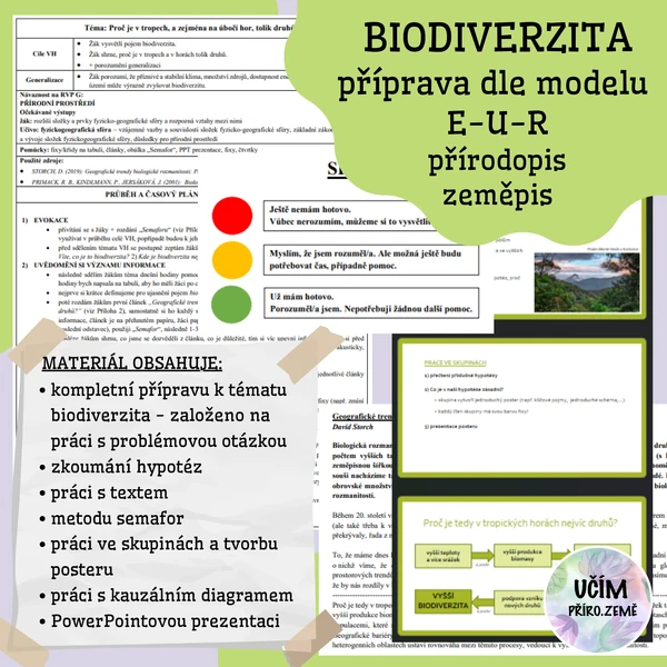 Biodiverzita - příprava na hodinu