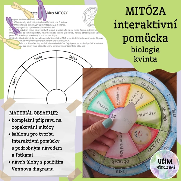 Mitóza - interaktivní pomůcka