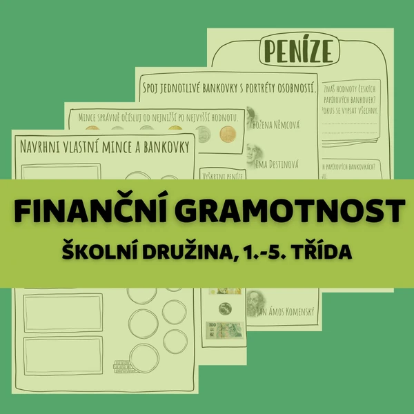 Peníze - pracovní listy
