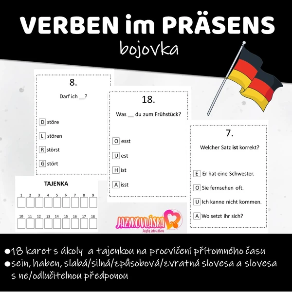 Verben im Präsens bojovka