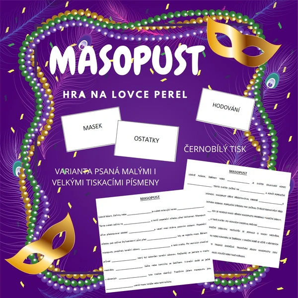 masopust - hra na lovce perel