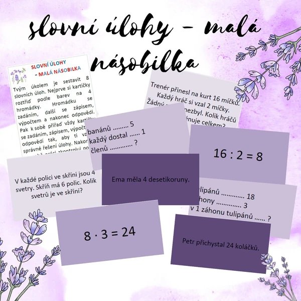 slovní úlohy - malá násobilka