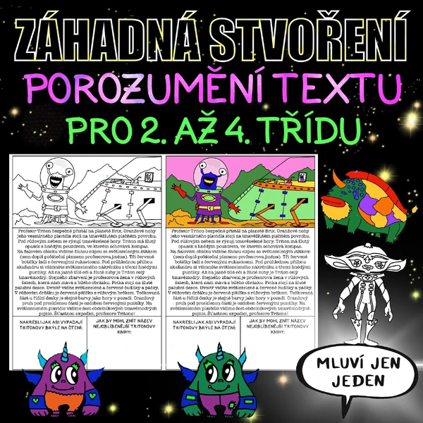 ZÁHADNÁ STVOŘENÍ - práce s textem pro 2. až 4. třídu