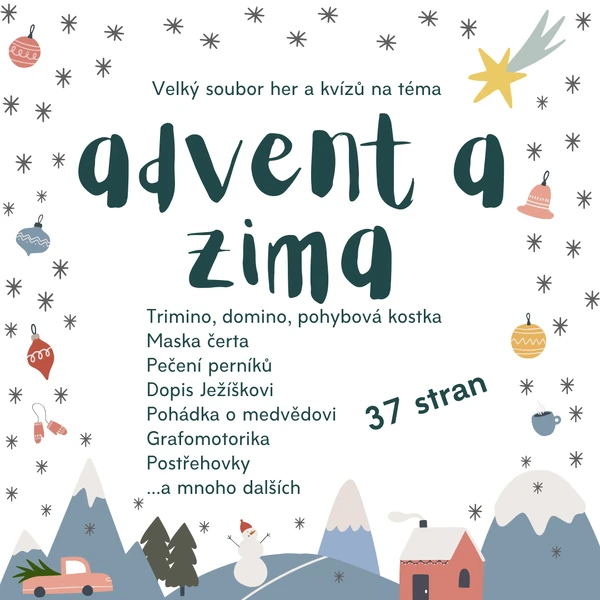 Hry, kvízy a tvoření - Advent a zima