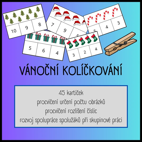 Vánoční kolíčkování