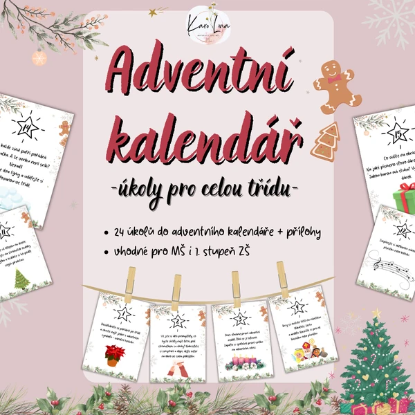 ADVENTNÍ KALENDÁŘ - ÚKOLY (pro celou třídu)