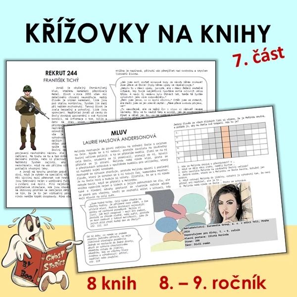 Křížovky na knížky 7. část (8. - 9. ročník, SŠ)