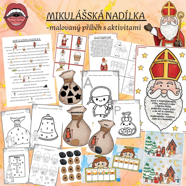 MIKULÁŠSKÁ NADÍLKA malovaný příběh s aktivitami 