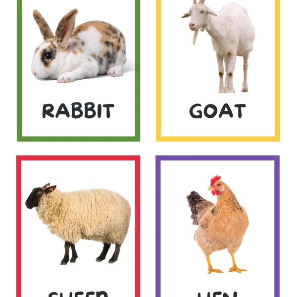 Flashcards- animals on the farm