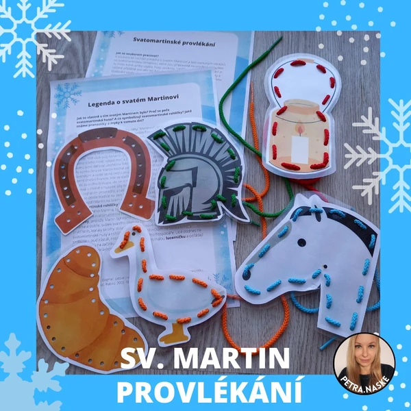 Legenda o sv. Martinovi s provlékáním (vyšíváním)