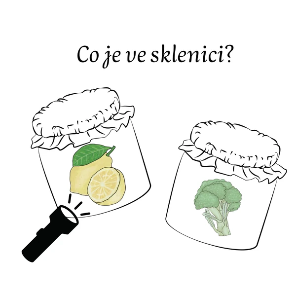 Co je ve sklenici? Ovoce a zelenina