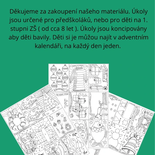 24 vánočních úkolů do advent. kalendáře