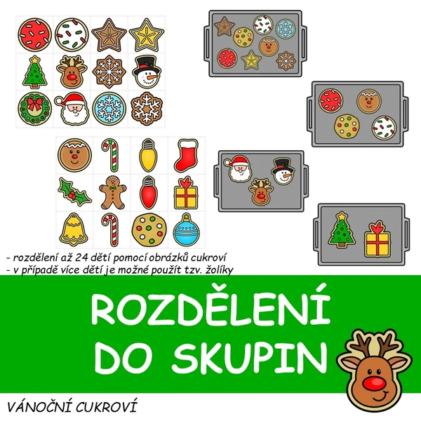 Vánoční cukroví - rozdělení do skupin