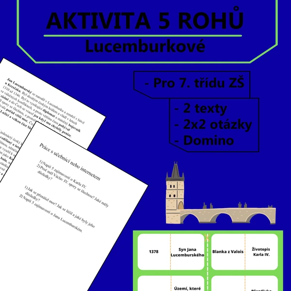 Aktivita 5 rohů - Lucemburkové