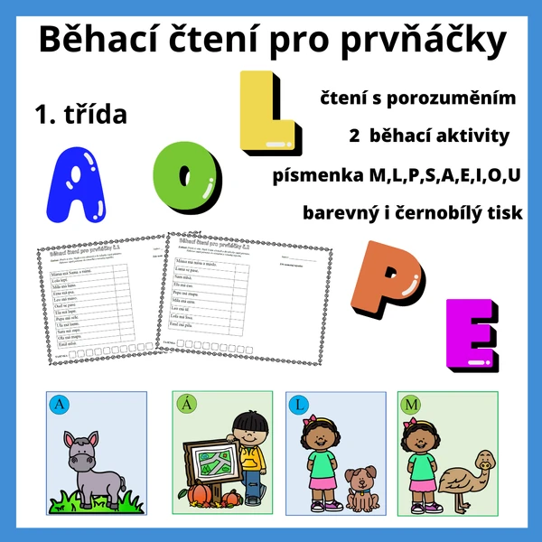 Běhací čtení pro prvňáčky