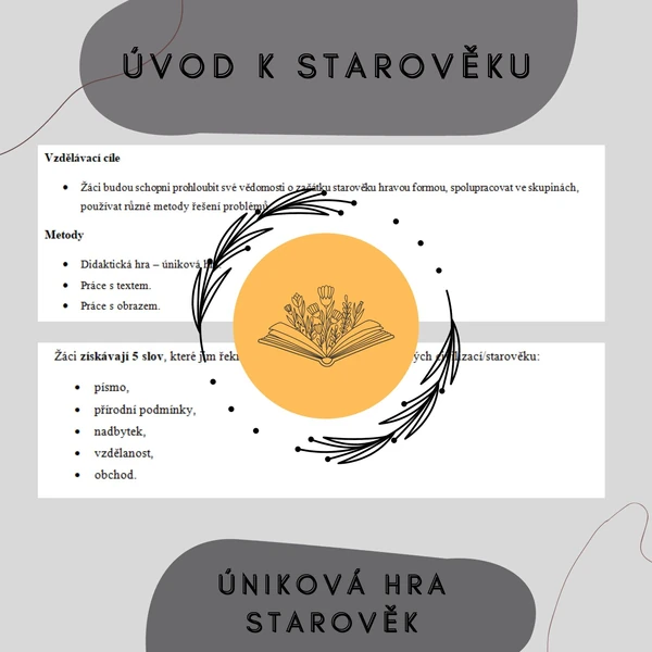Úniková hra - Úvod k starověku