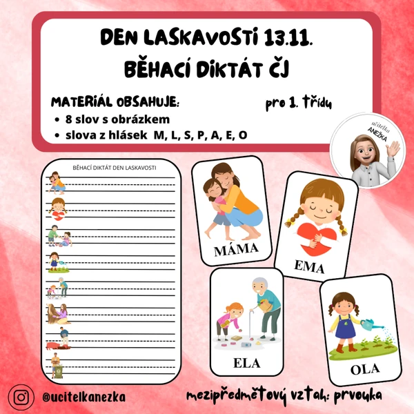 BĚHACÍ DIKTÁT ČJ - DEN LASKAVOSTI 13.11.