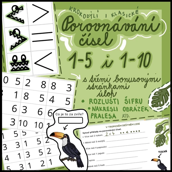 POROVNÁVÁNÍ ČÍSEL 1-5 i 1-10