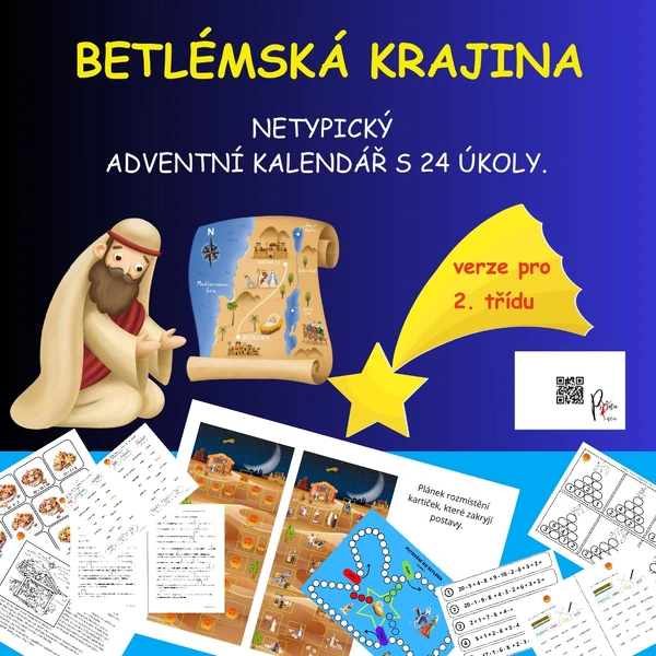BETLÉMSKÁ KRAJINA - NETYPICKÝ ADVENTNÍ KALENDÁŘ S 24 ÚKOLY.