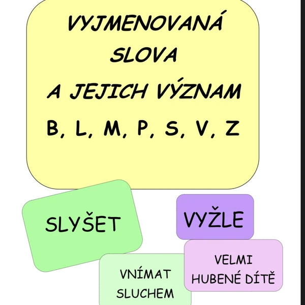 Vyjmenovaná slova a jejich význam