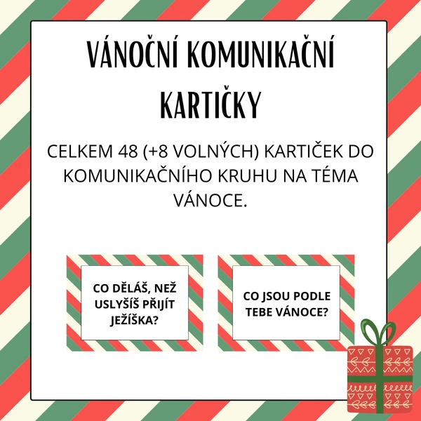 Vánoční komunikační kartičky