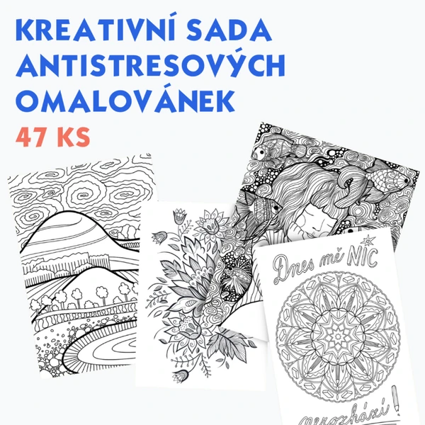 Sada antistresových omalovánek pro učitele 