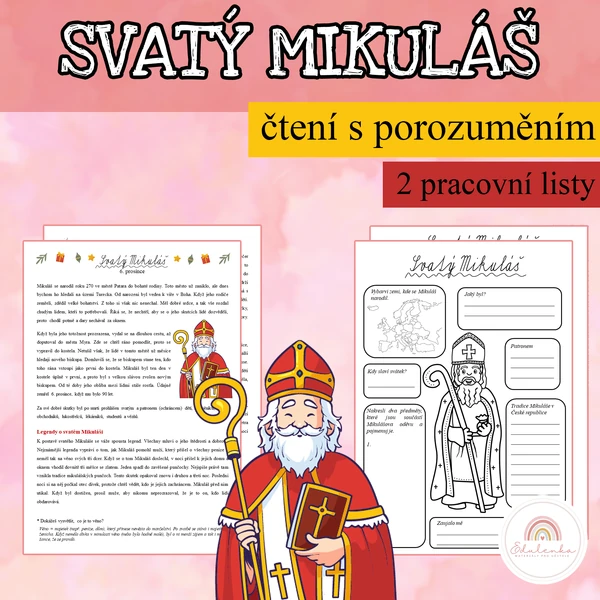 Svatý Mikuláš - čtení s porozuměním