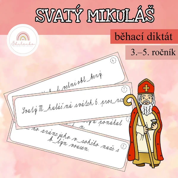 Svatý Mikuláš - běhací diktát 