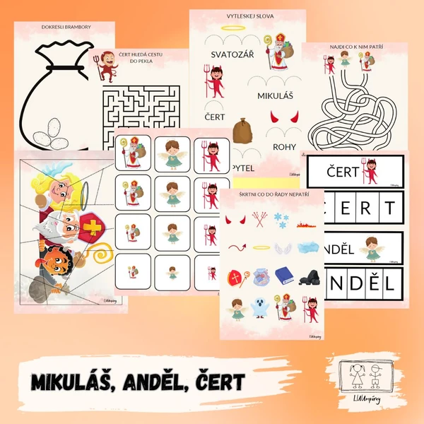 Mikuláš, čert a anděl