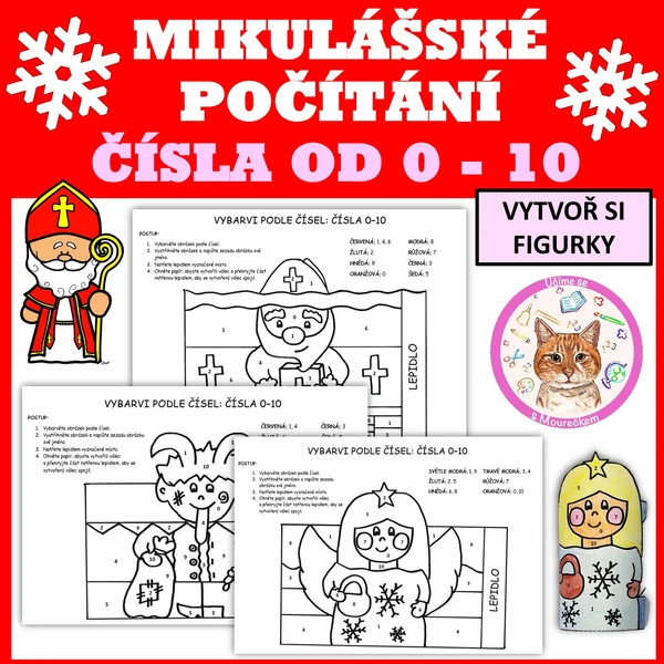 MIKULÁŠSKÉ POČÍTÁNÍ - Čísla od 0 do 10