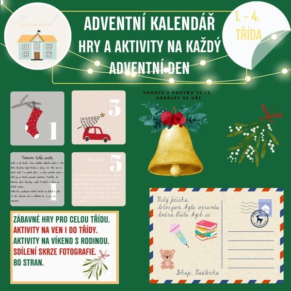 Adventní kalendář plný her