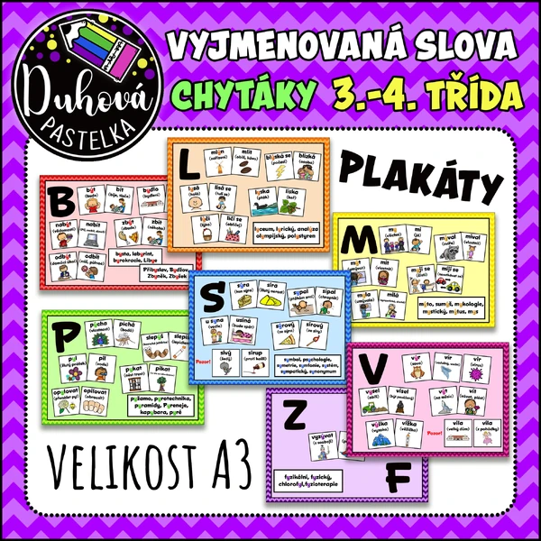 Plakáty - CHYTÁKY - VYJMENOVANÁ SLOVA