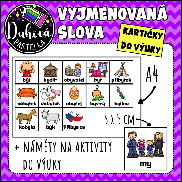 Vyjmenovaná slova - KARTIČKY