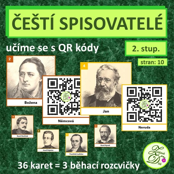 Čeští spisovatelé (QR kódy)