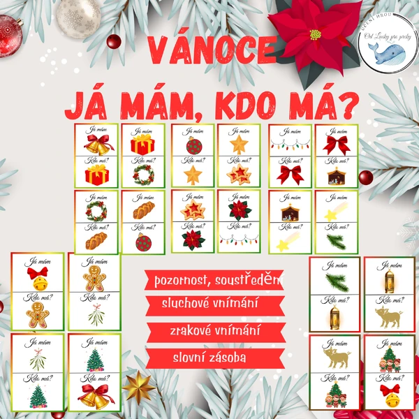 VÁNOČNÍ HRA  "JÁ MÁM, KDO MÁ?"