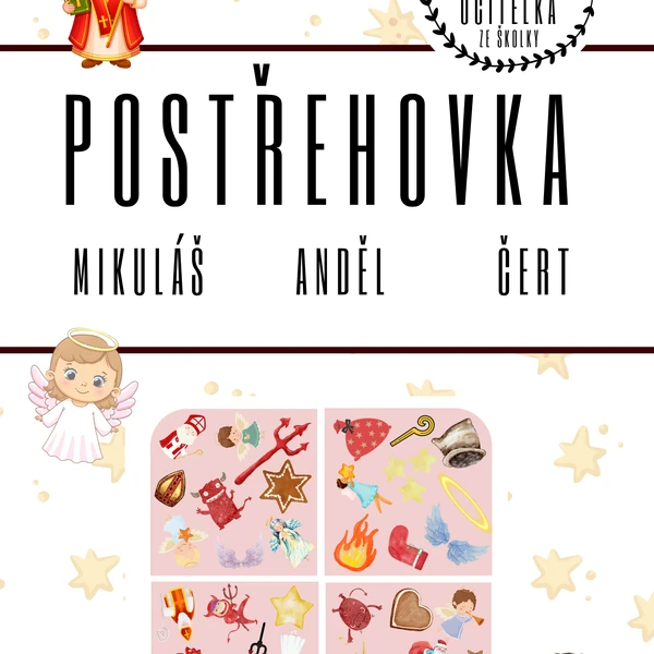 POSTŘEHOVKA - Mikuláš, Anděl, Čert