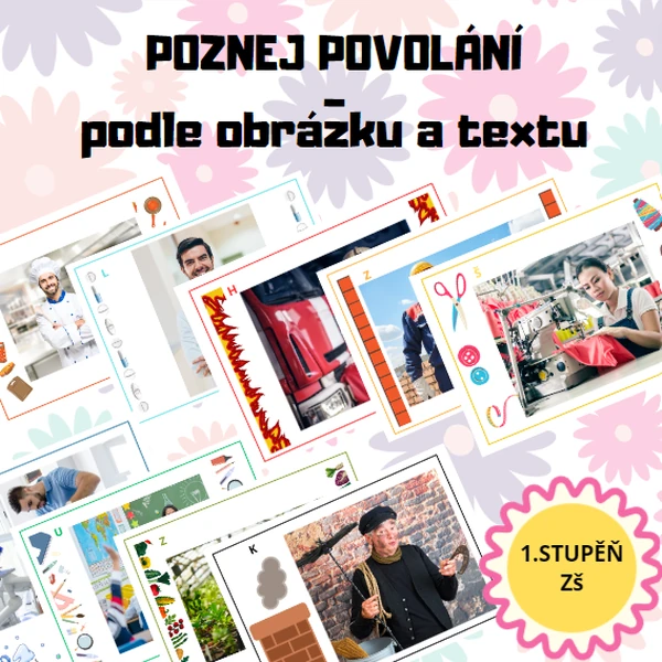 Poznej POVOLÁNÍ - podle obrázků, podle textu